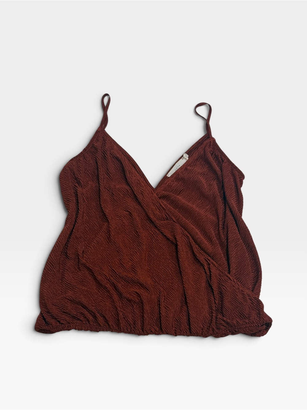 Lush Wine Wrap-Style Spaghetti Strap Camisole Size Small